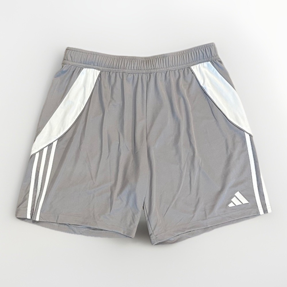 Adidas Tiro 24 Shorts - Team Mid Grey/White - IS1408 - Men's Large **NEW**